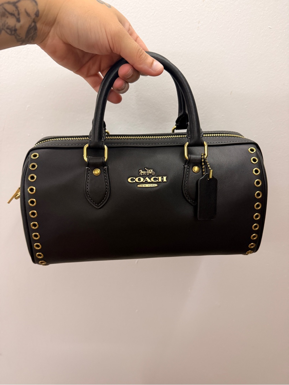 Coach Rowan Long Satchel Bag With Grommets